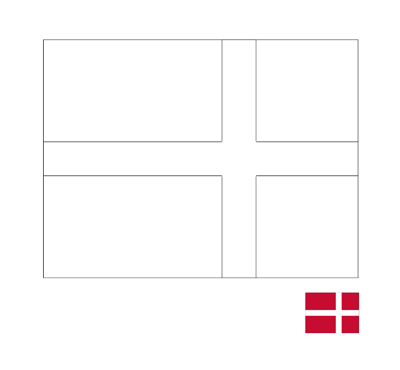  डेनमार्क का झंडा 