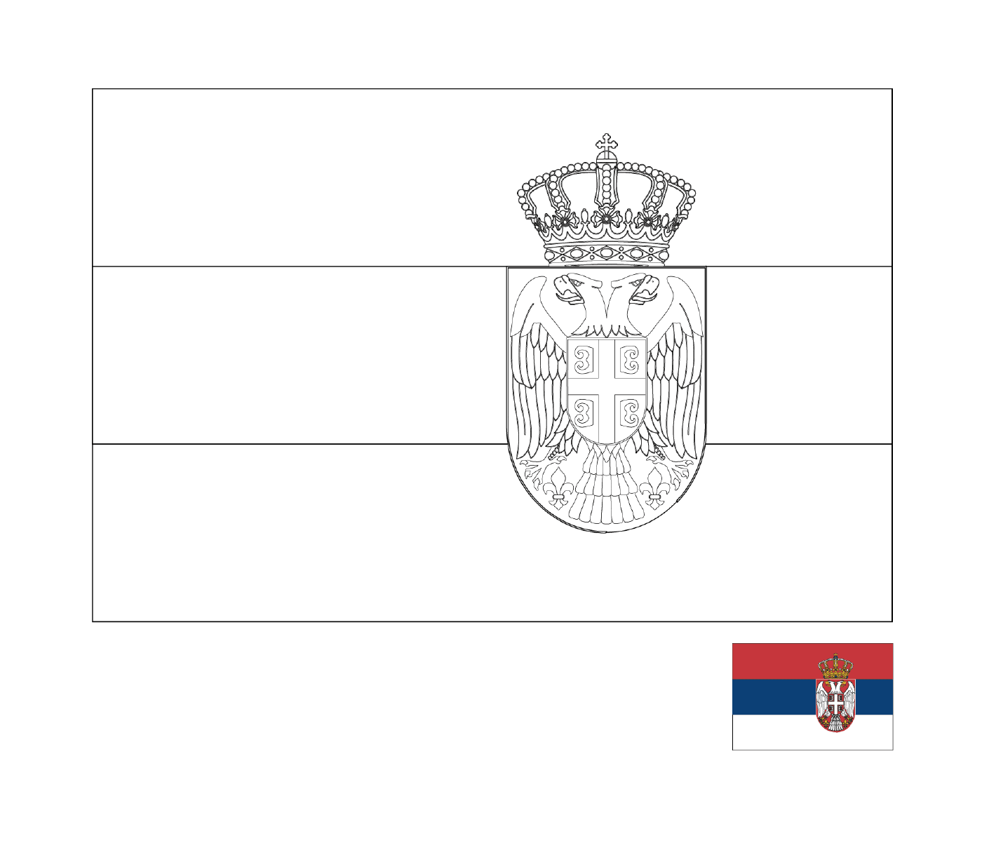  Bandeira da Sérvia 