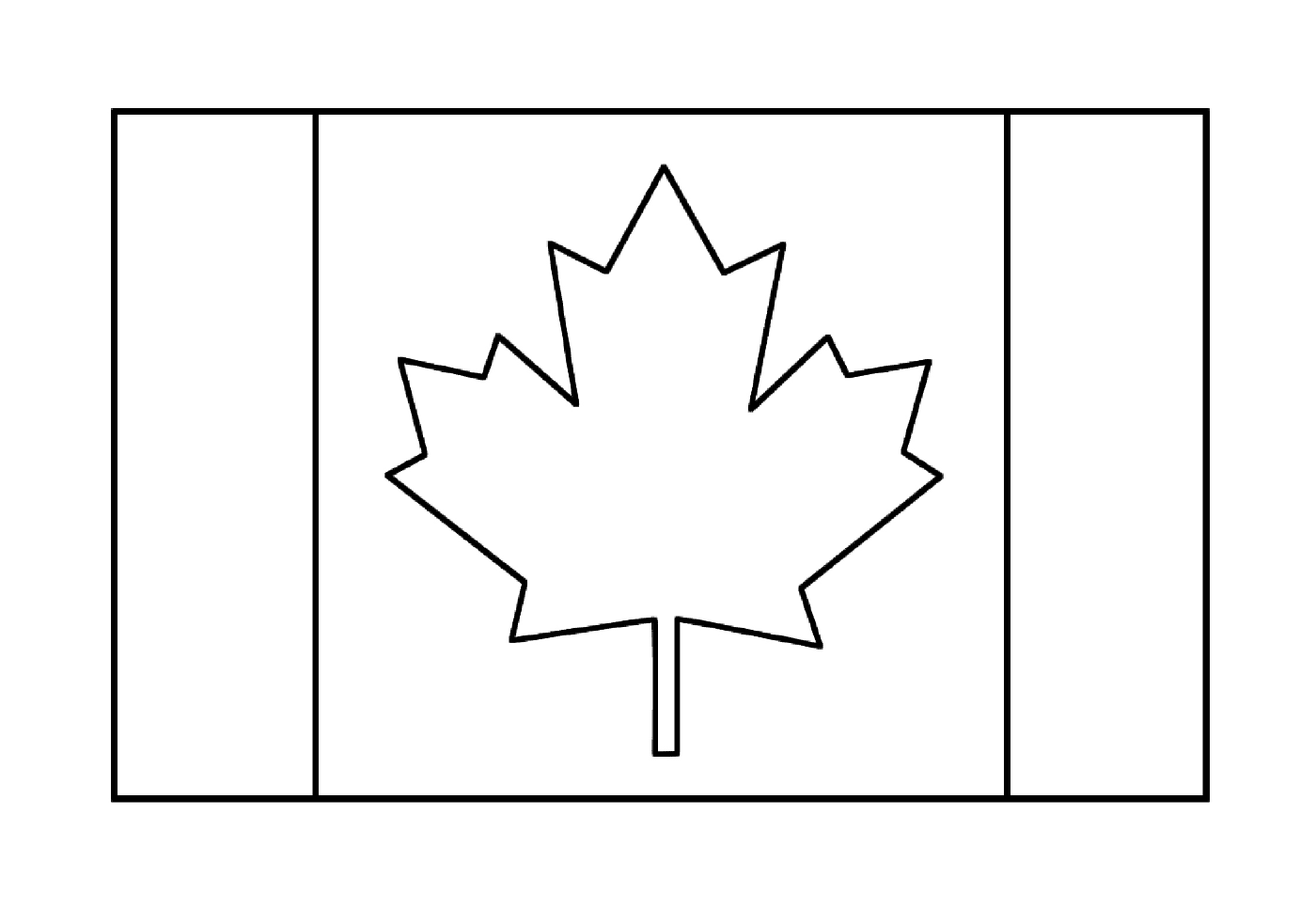  Uma bandeira canadense 