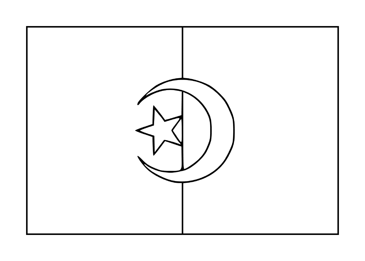  阿尔及利亚国旗 