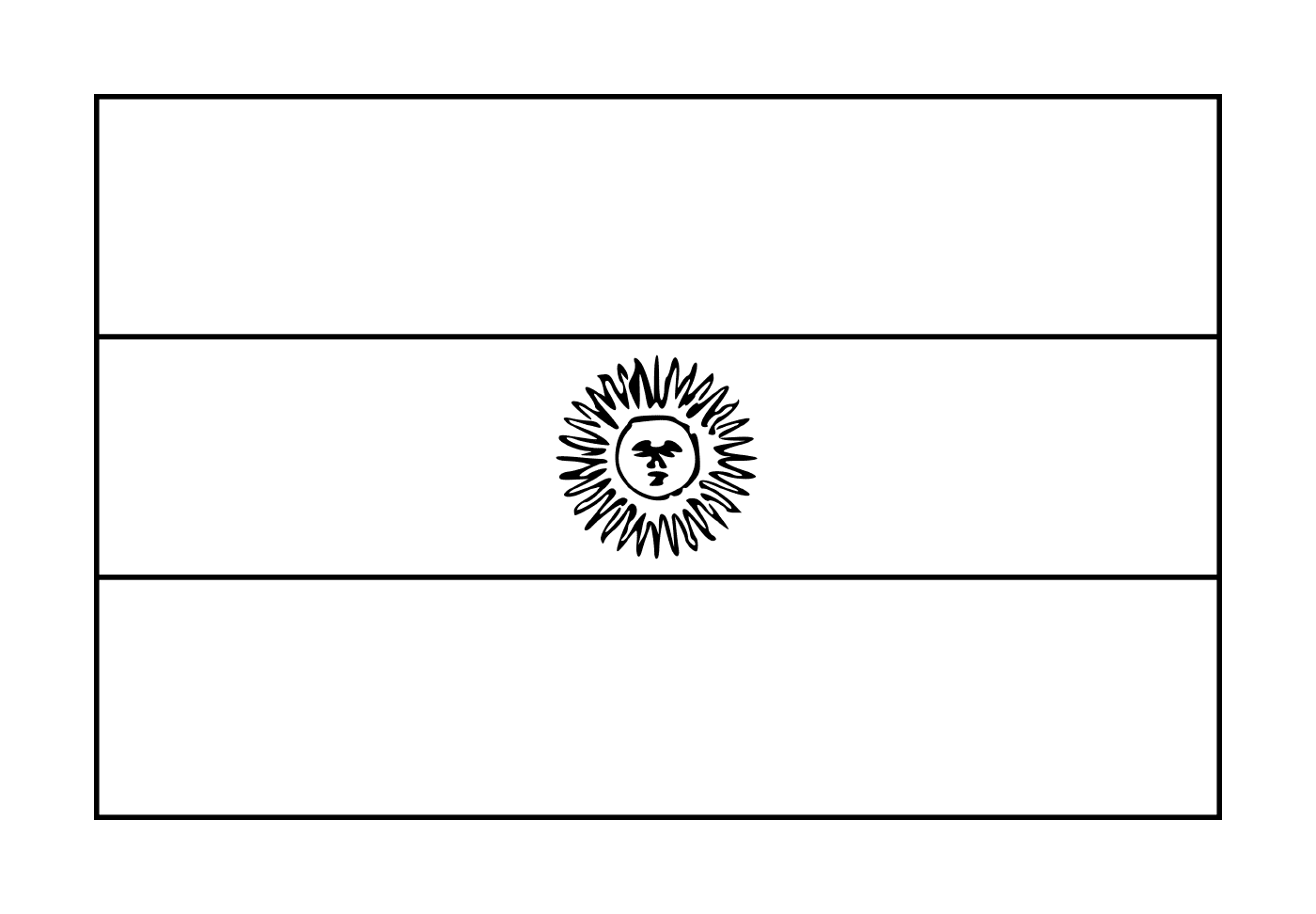  Uma bandeira argentina 