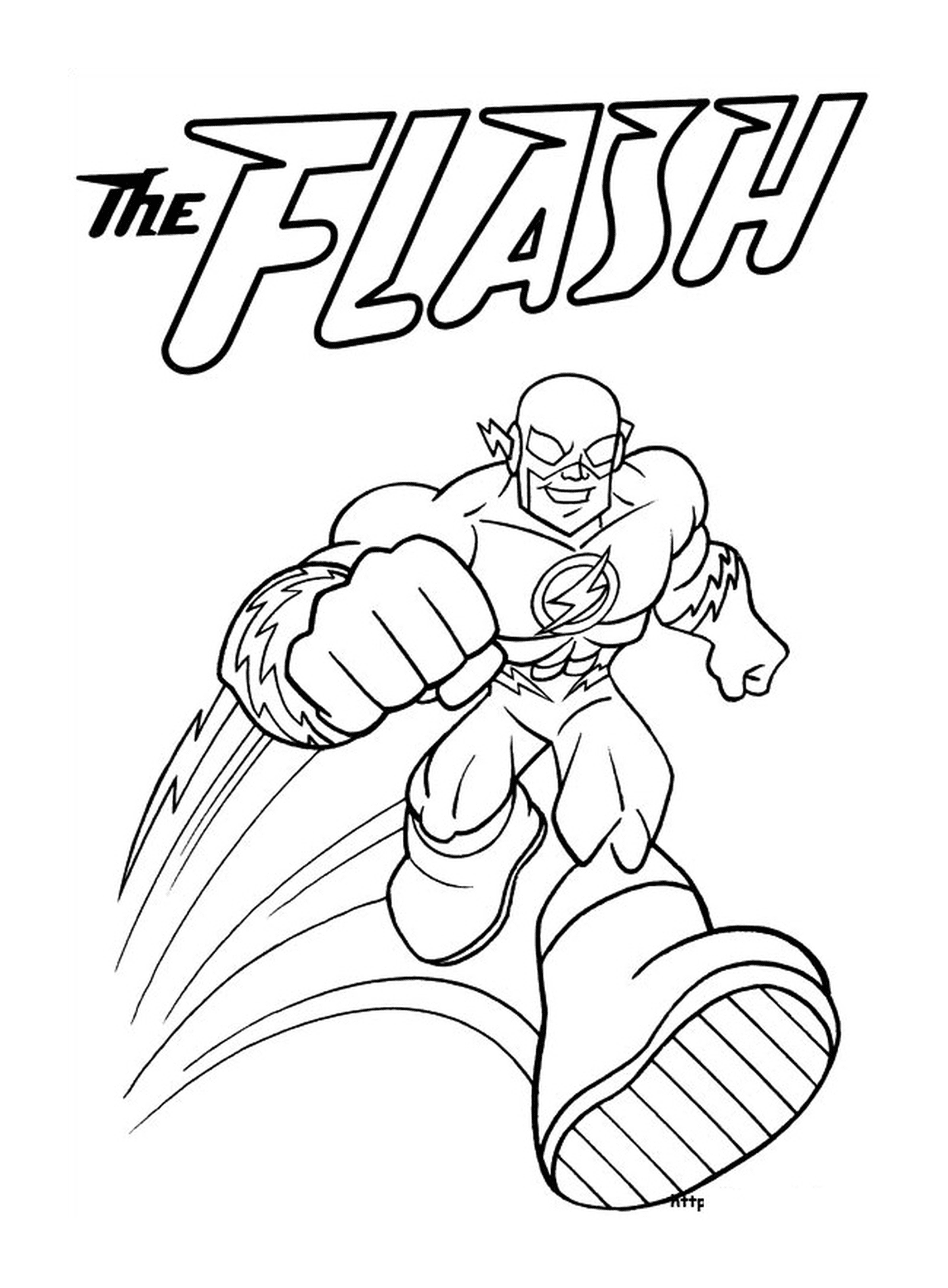  Flash Superhero em ação 