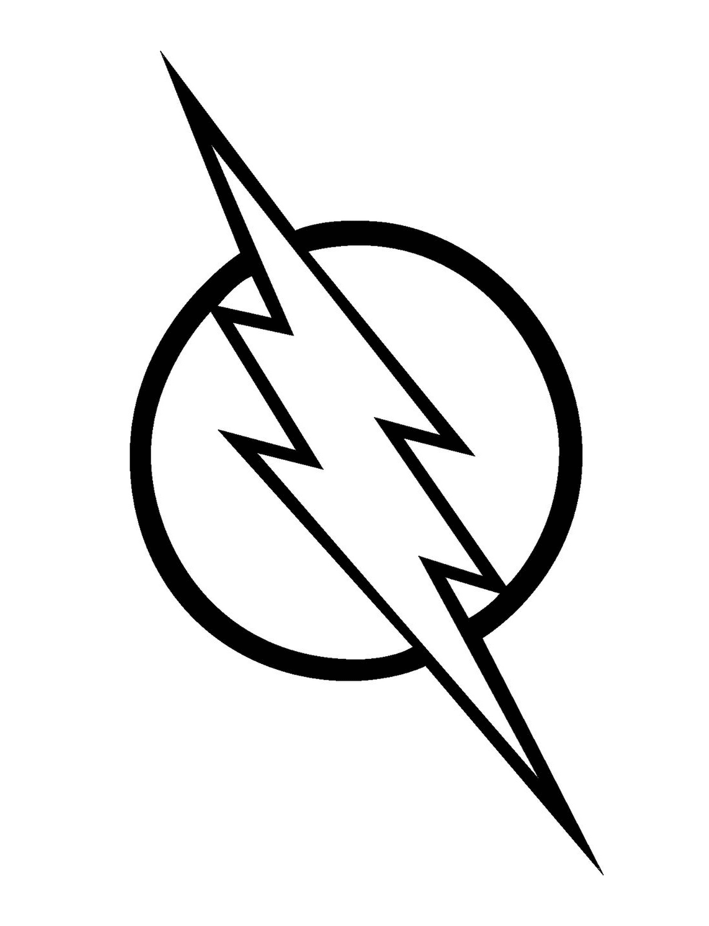  O logotipo do super-herói Flash 