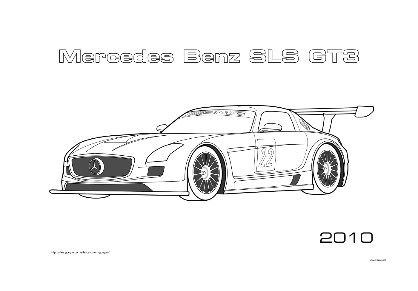  Mercedes-Benz SLS GT3 carro de corrida 