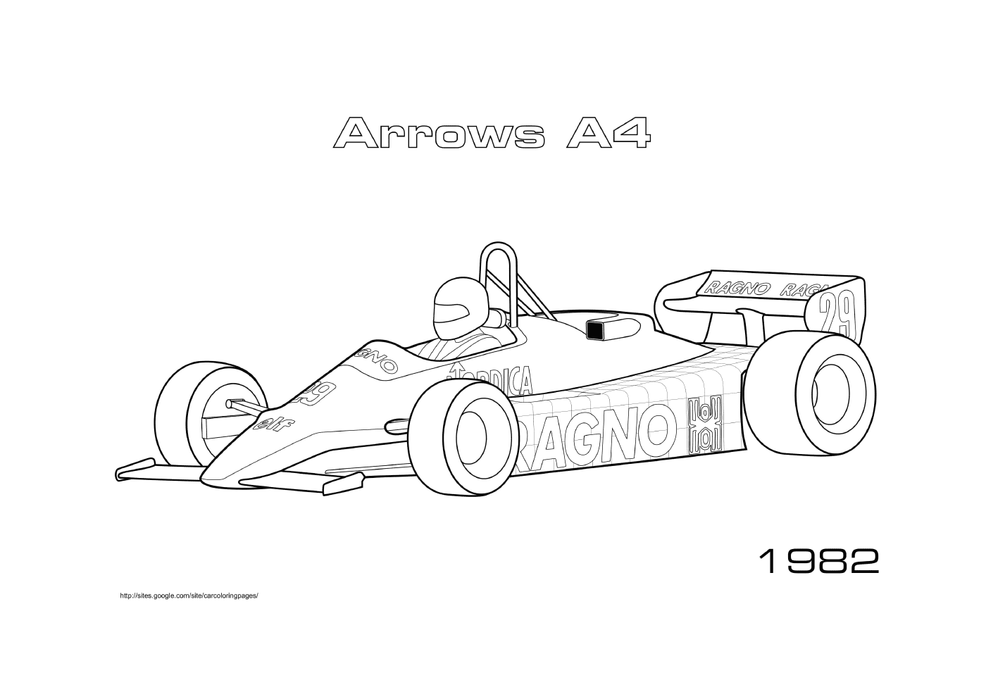  Arrow A4 1982 na pista 