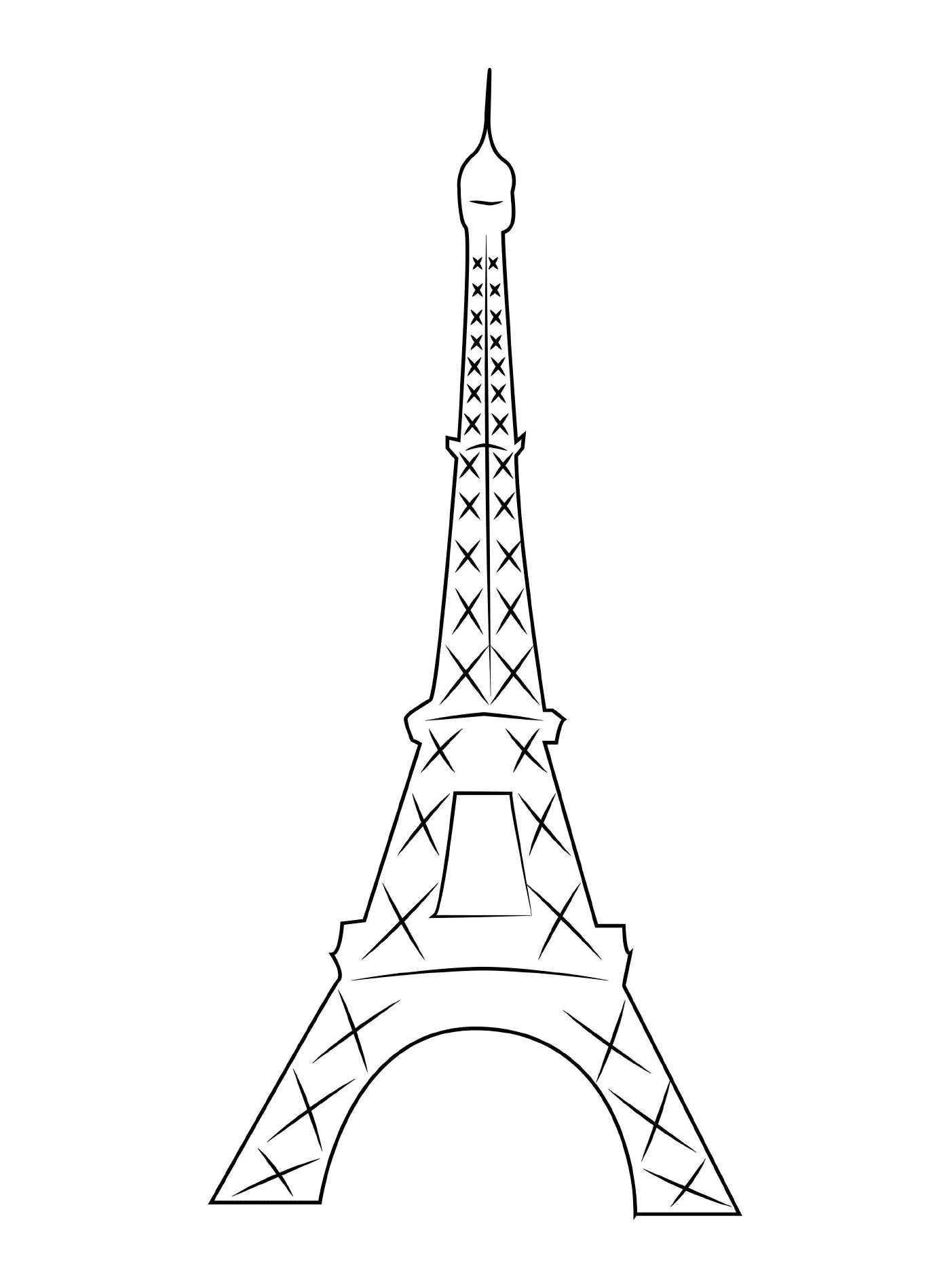  A icónica Torre Eiffel de Paris 
