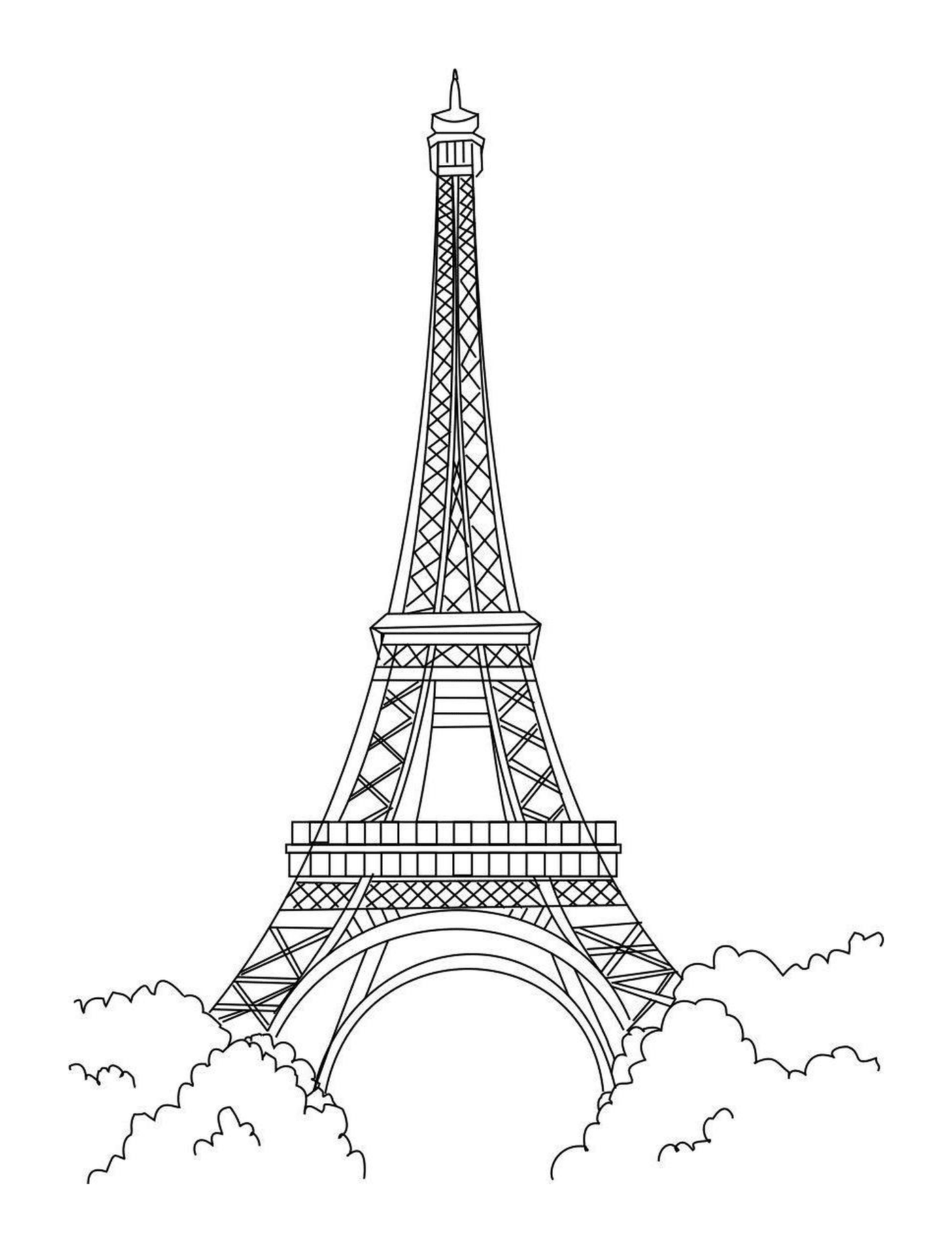  Torre Eiffel, monumento parisiense 