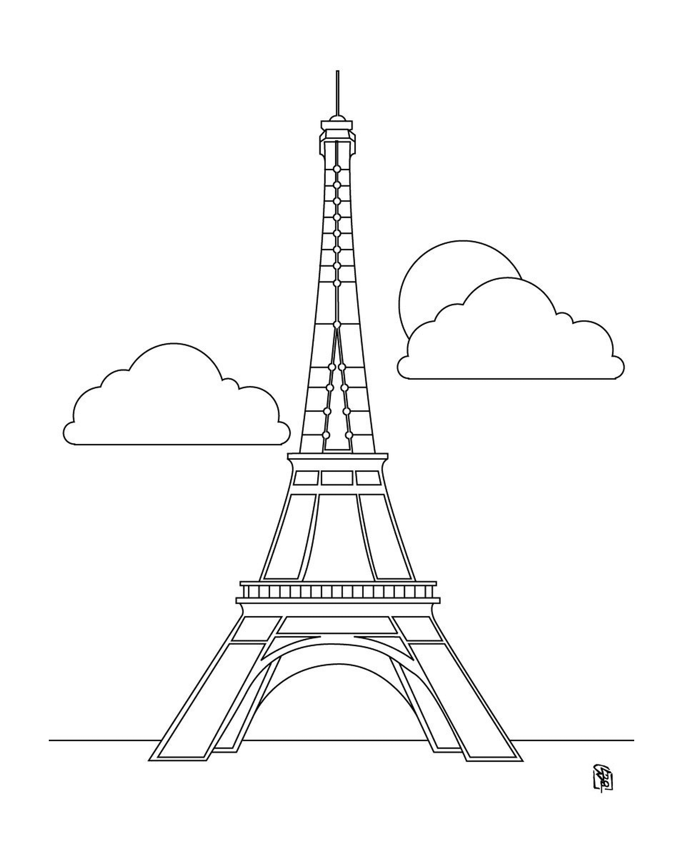  एफ़ेल टॉवर, फ्रांसीसी स्मारक 