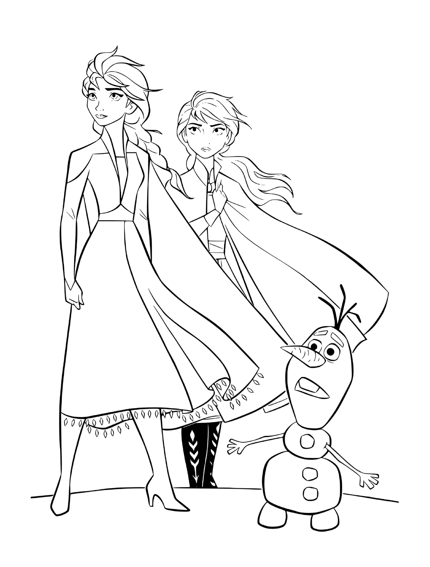  Anna, Elsa e Olaf 