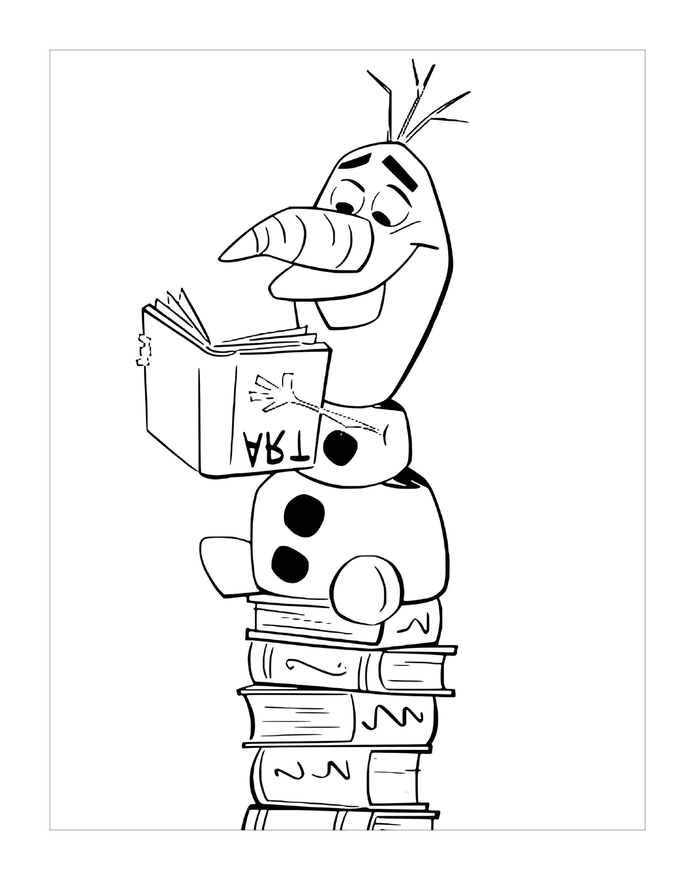  Olaf lê livros 