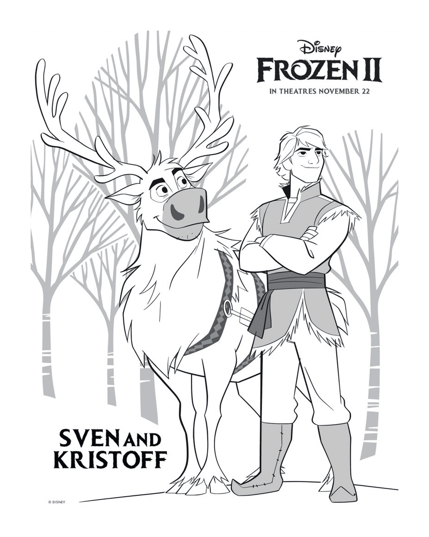  Sven e Kristoff em A Rainha da Neve 2 