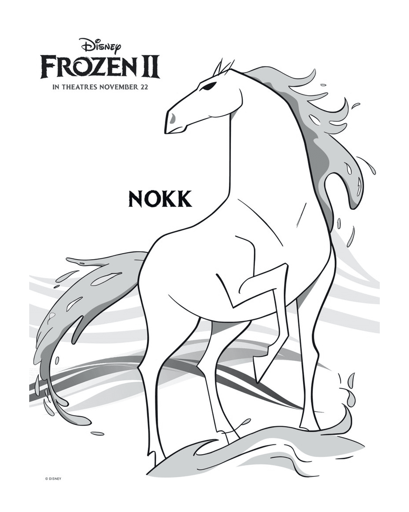  O Cavalo Nokk na Rainha da Neve da Disney 2 