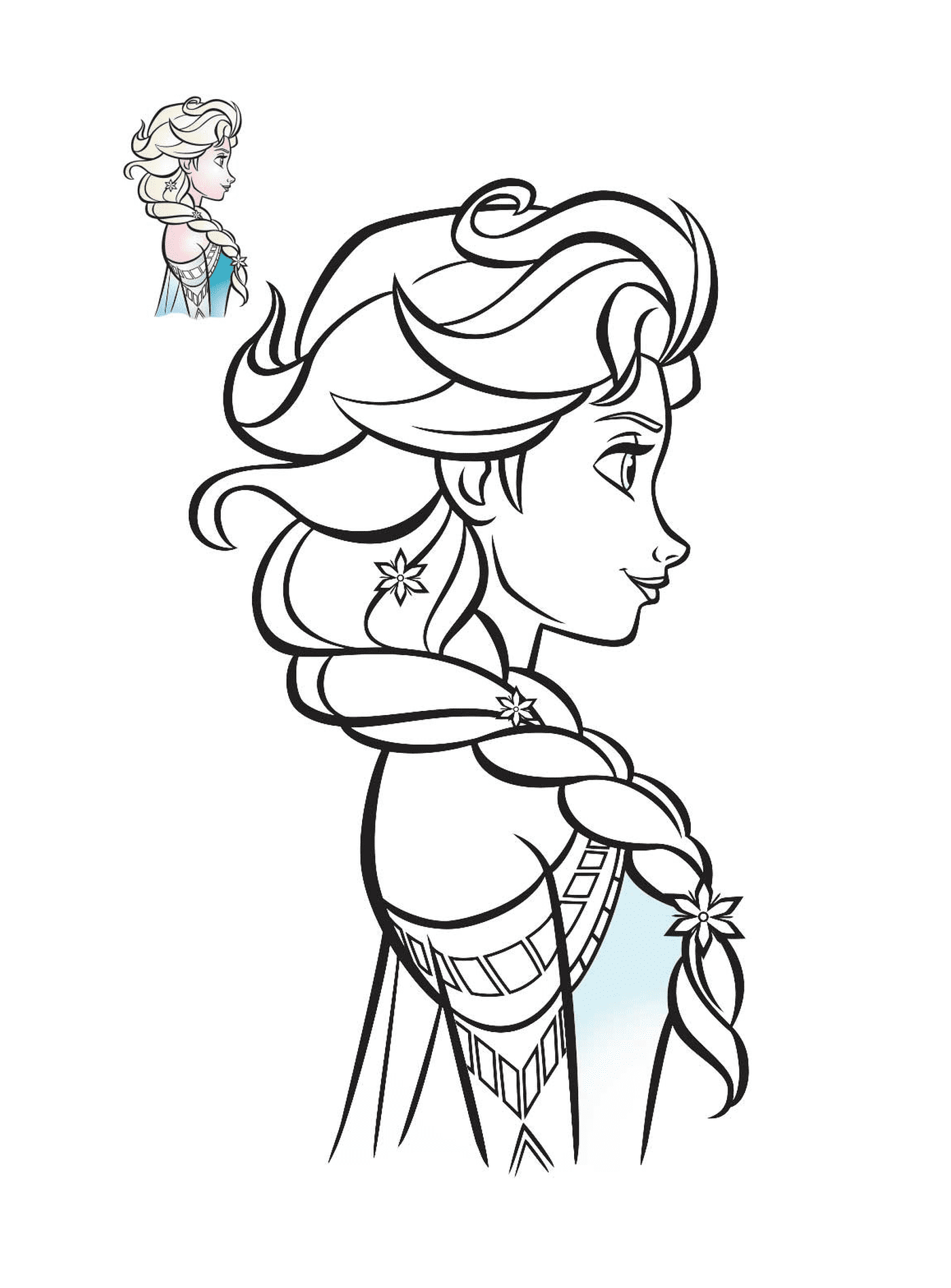  Elsa, rainha da neve, perfil 