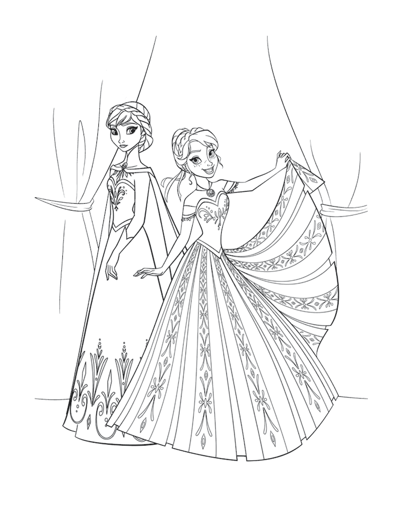  Anna e Elsa, Rainha da Neve 