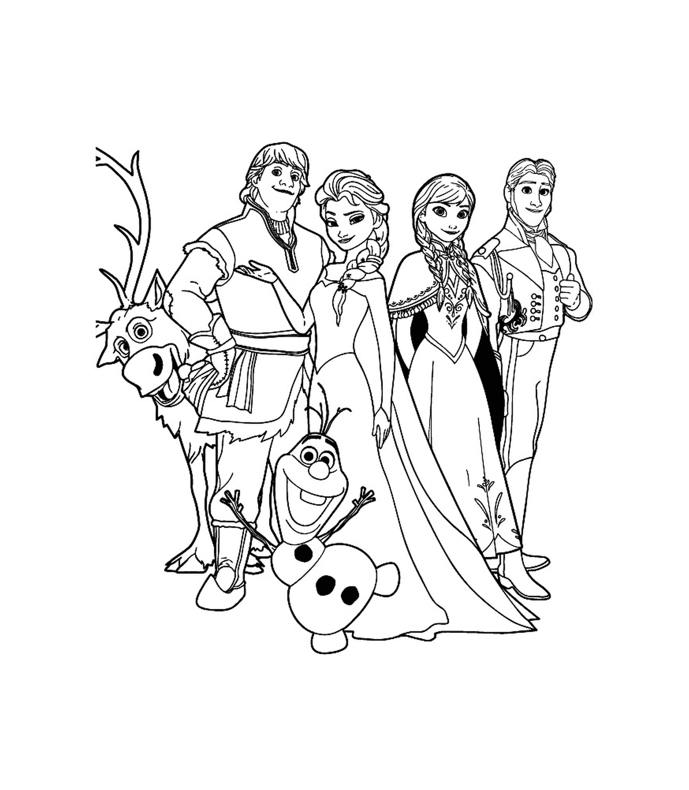  Disney com o elenco da Rainha da Neve 