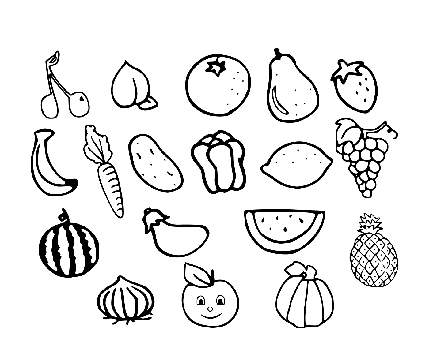  फल और सब्ज़ियाँ 
