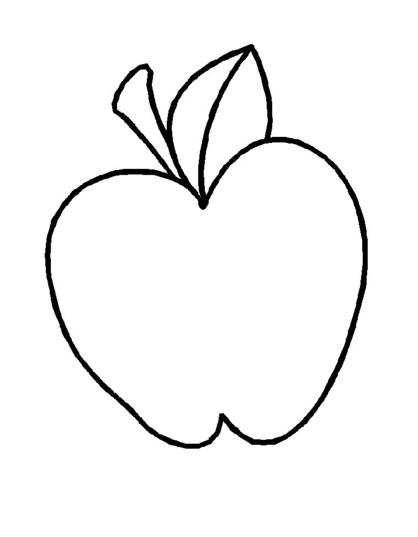  maçã agachada desenhada 