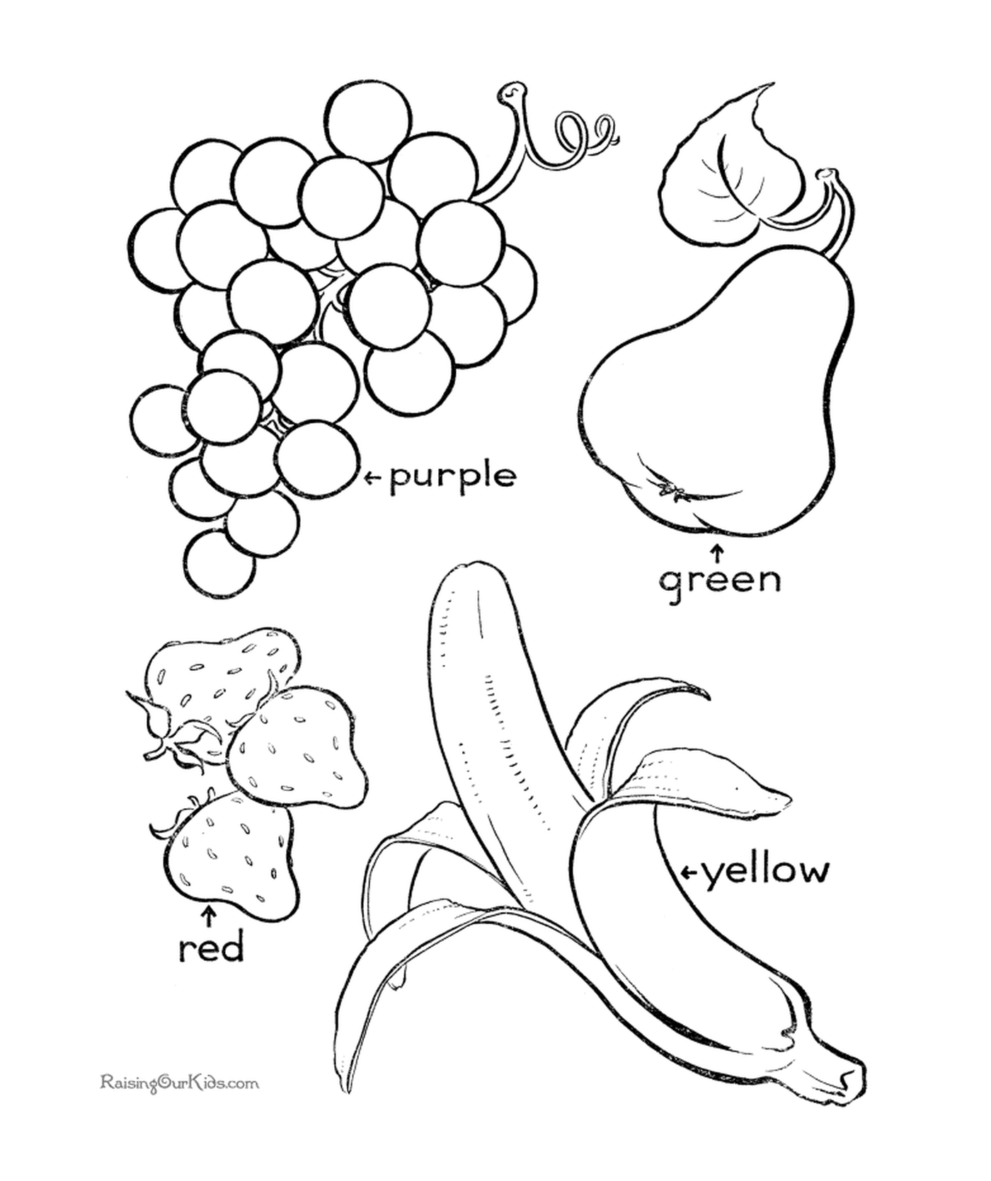  mistura de frutas coloridas 