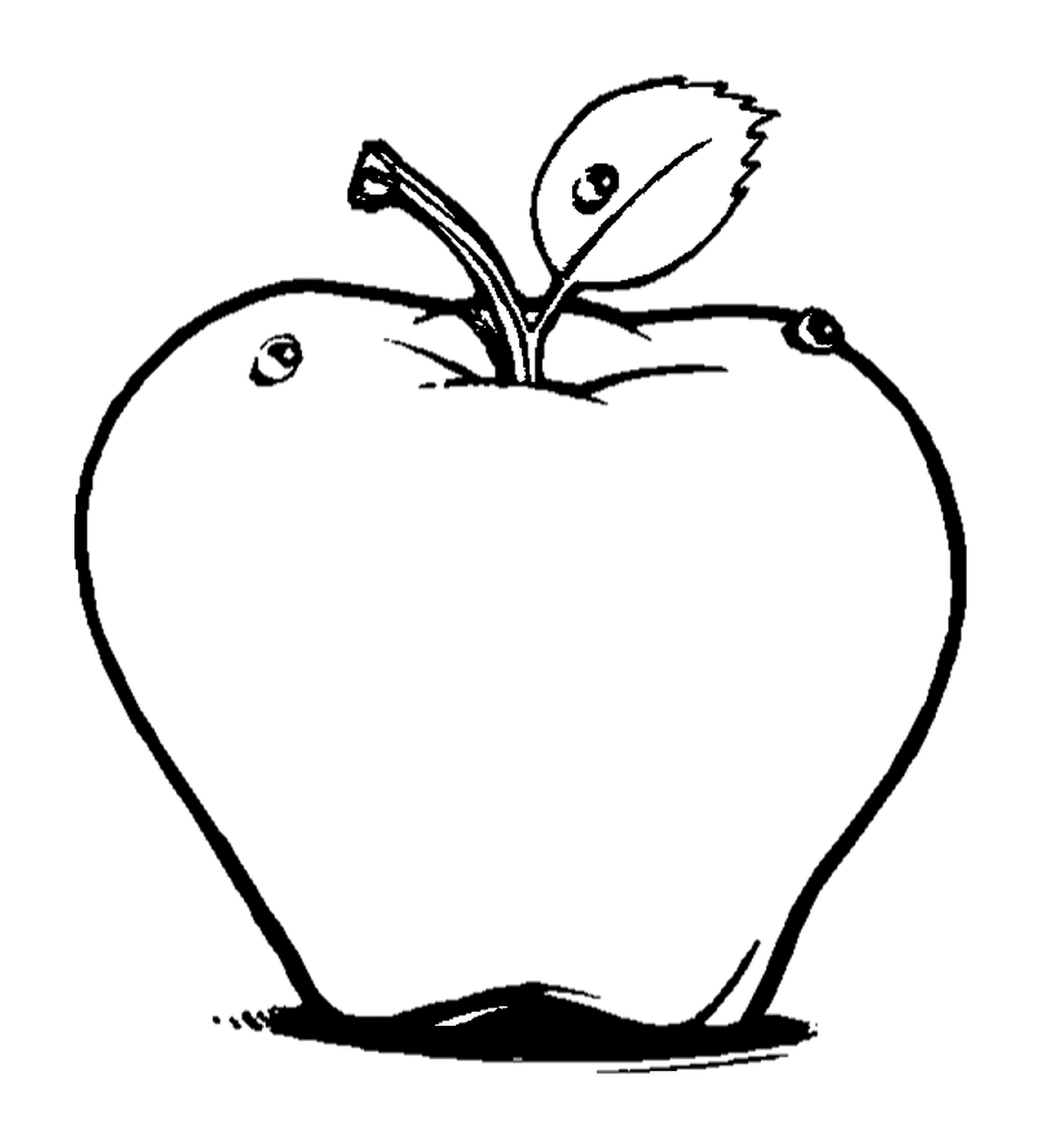  maçã desenhada 