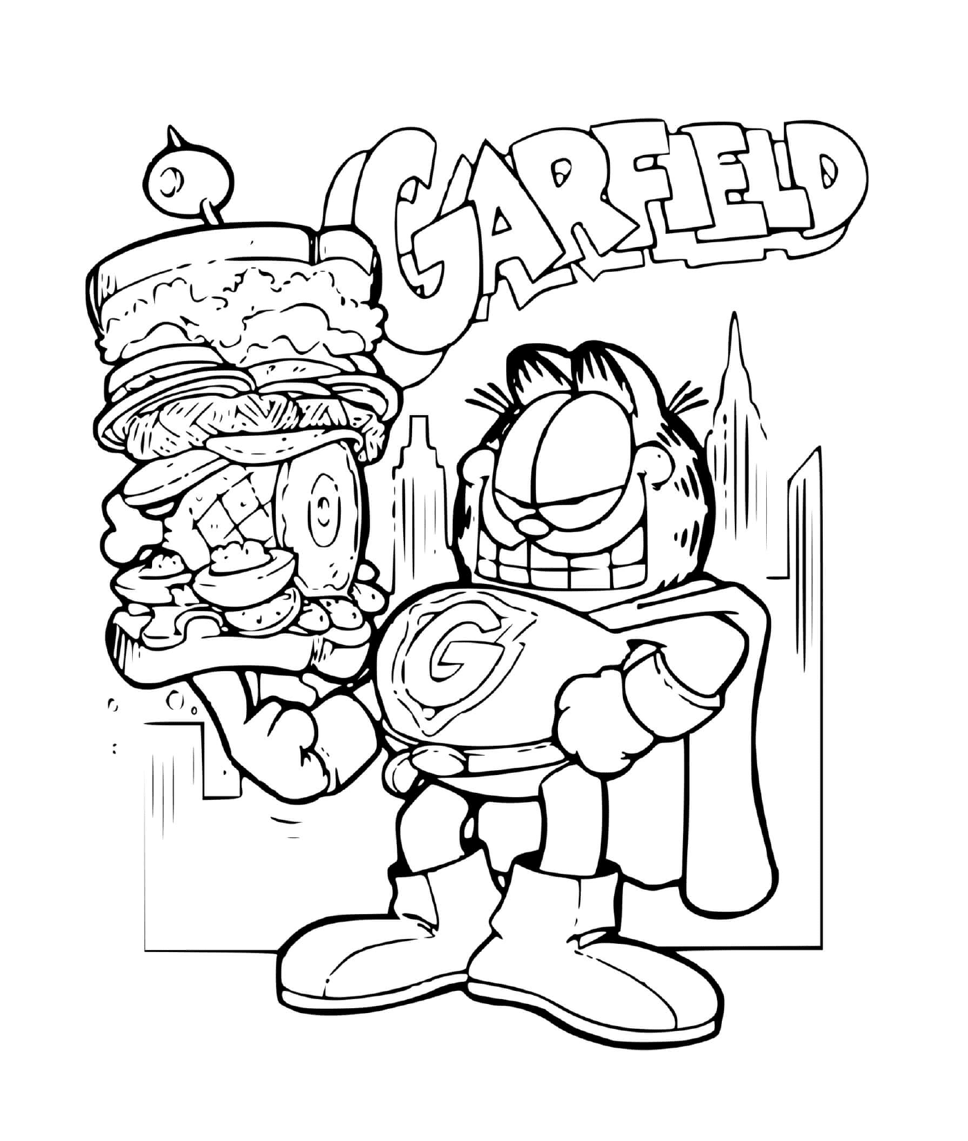  Garfield, o super-herói do hambúrguer 