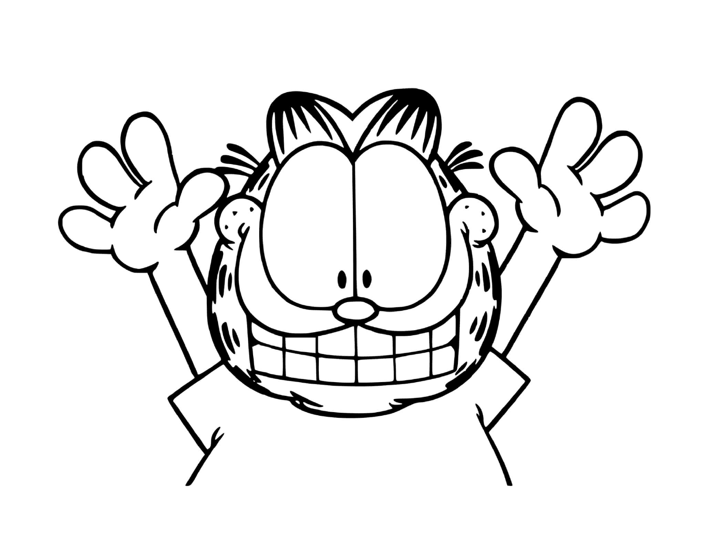  Garfield está feliz 