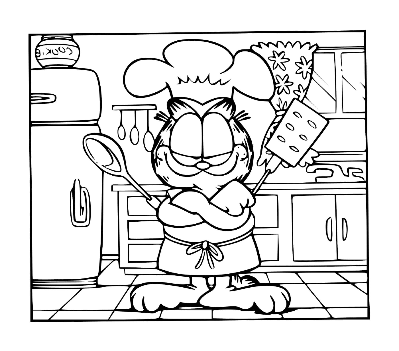  Garfield é um chef 