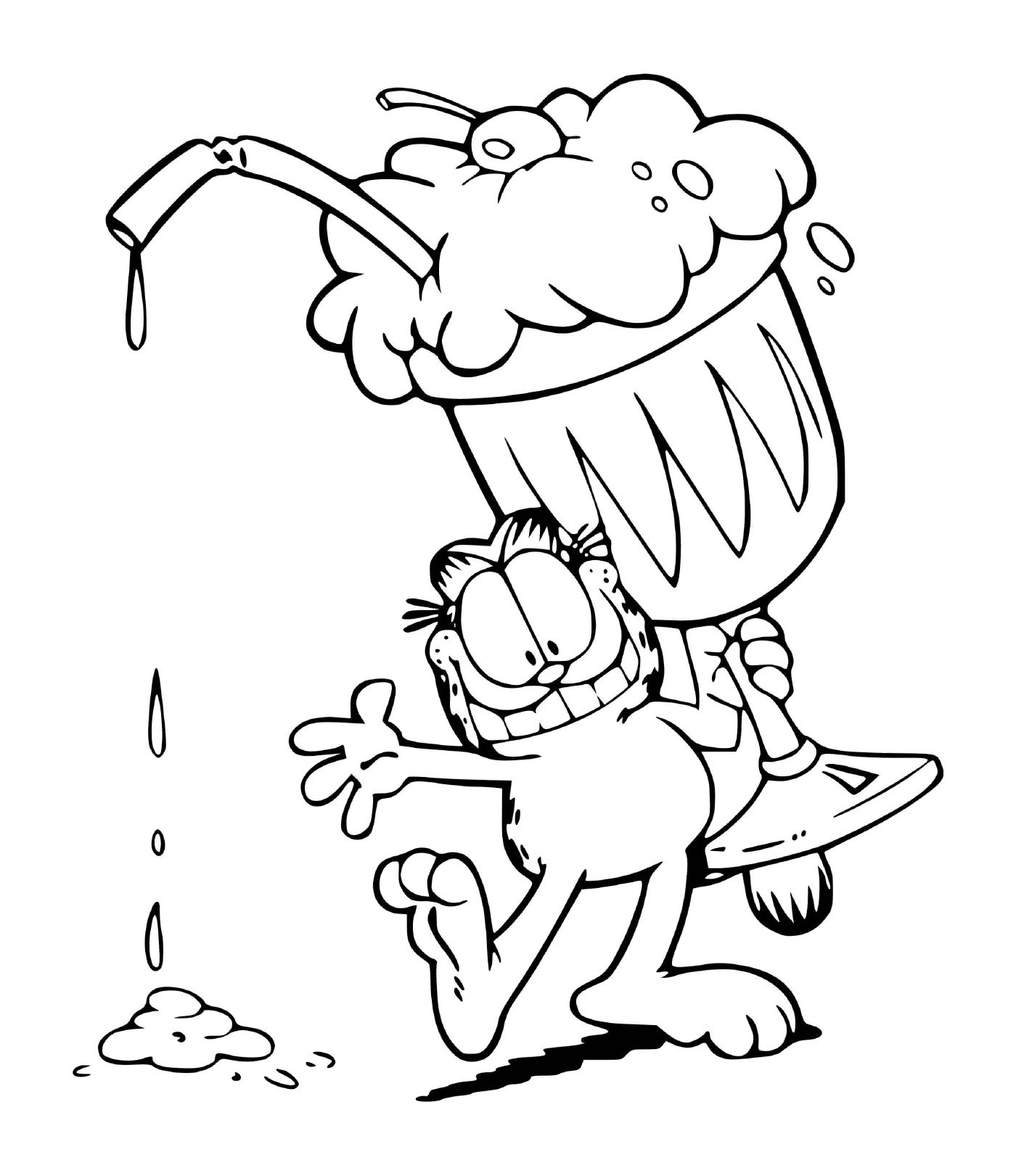  Garfield saboreia gelo gigante 