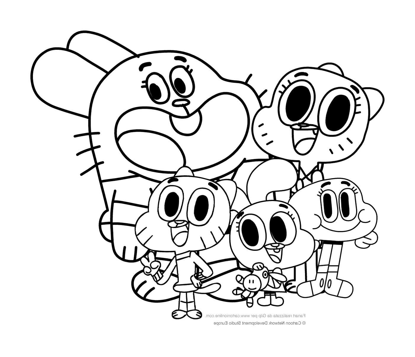  Família de personagens animados 
