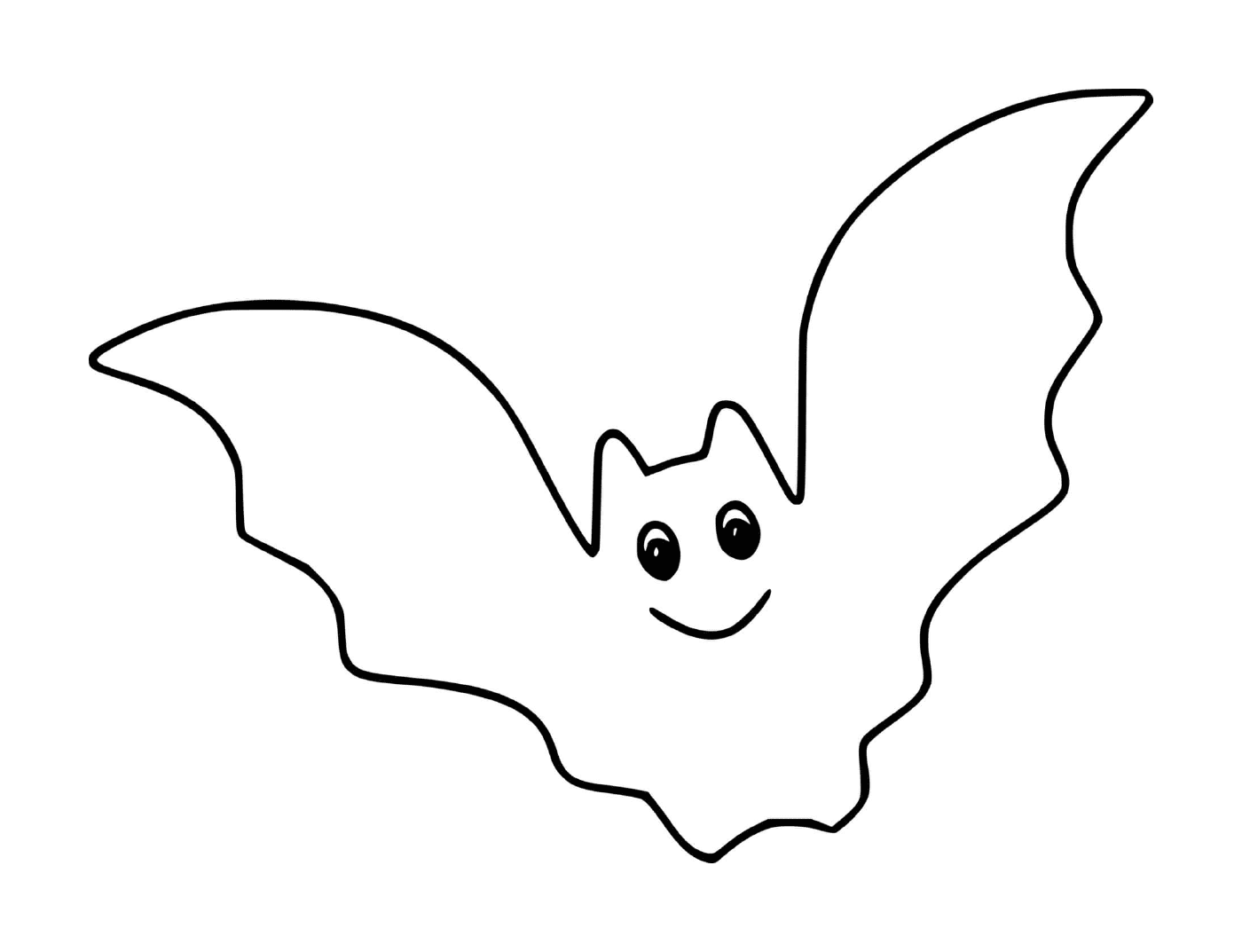  morcego bonito e simples em voo 
