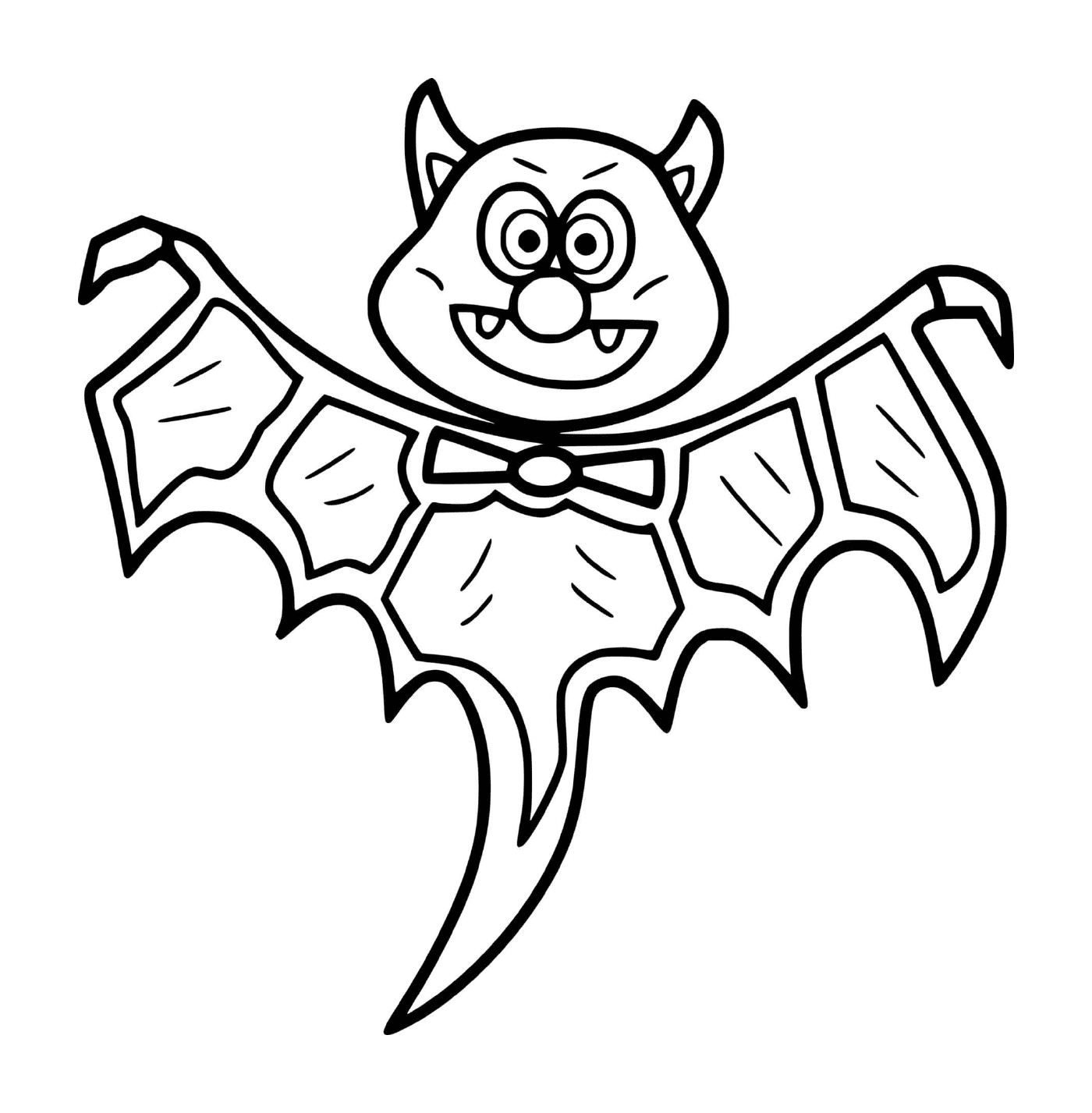  morcego assustador para Halloween 