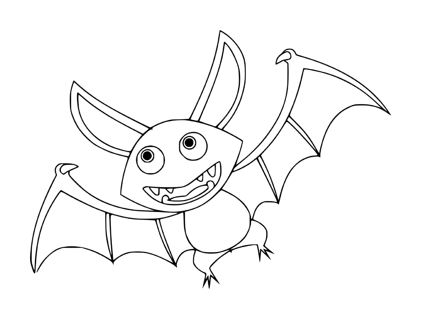  morcego selvagem na versão dos desenhos animados 