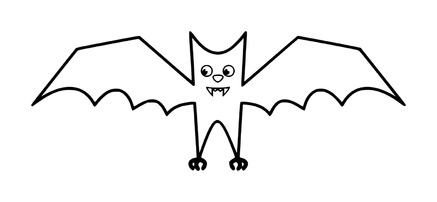  morcego adorável e simples 