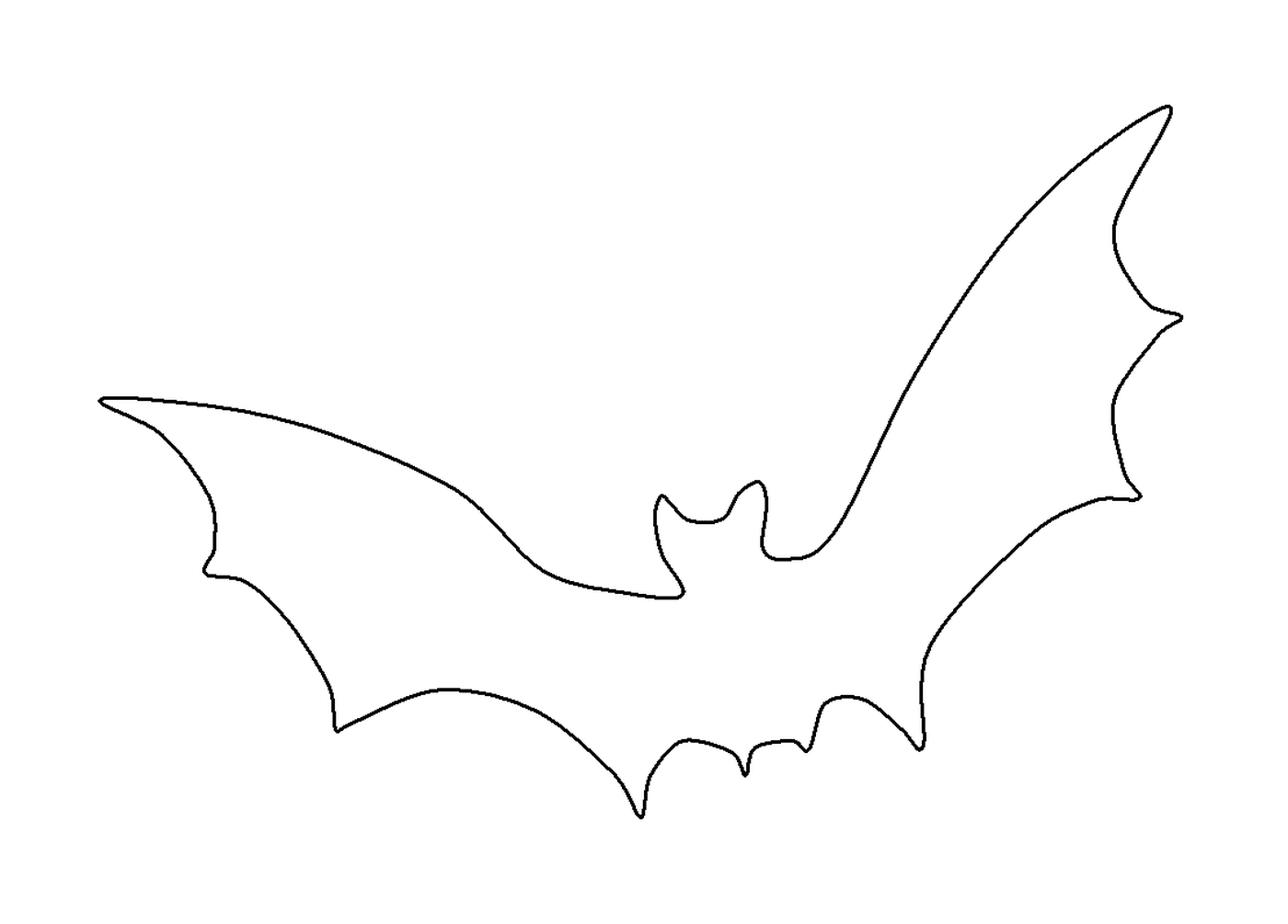  contorno de um morcego voador 