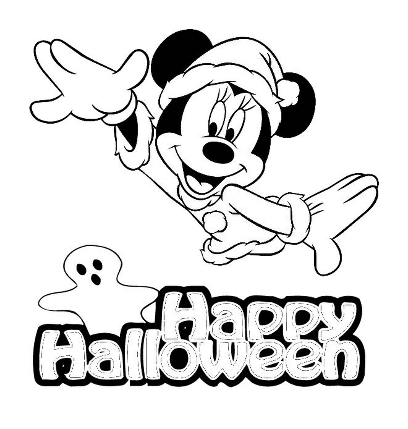  Mickey e um fantasma para o Halloween 