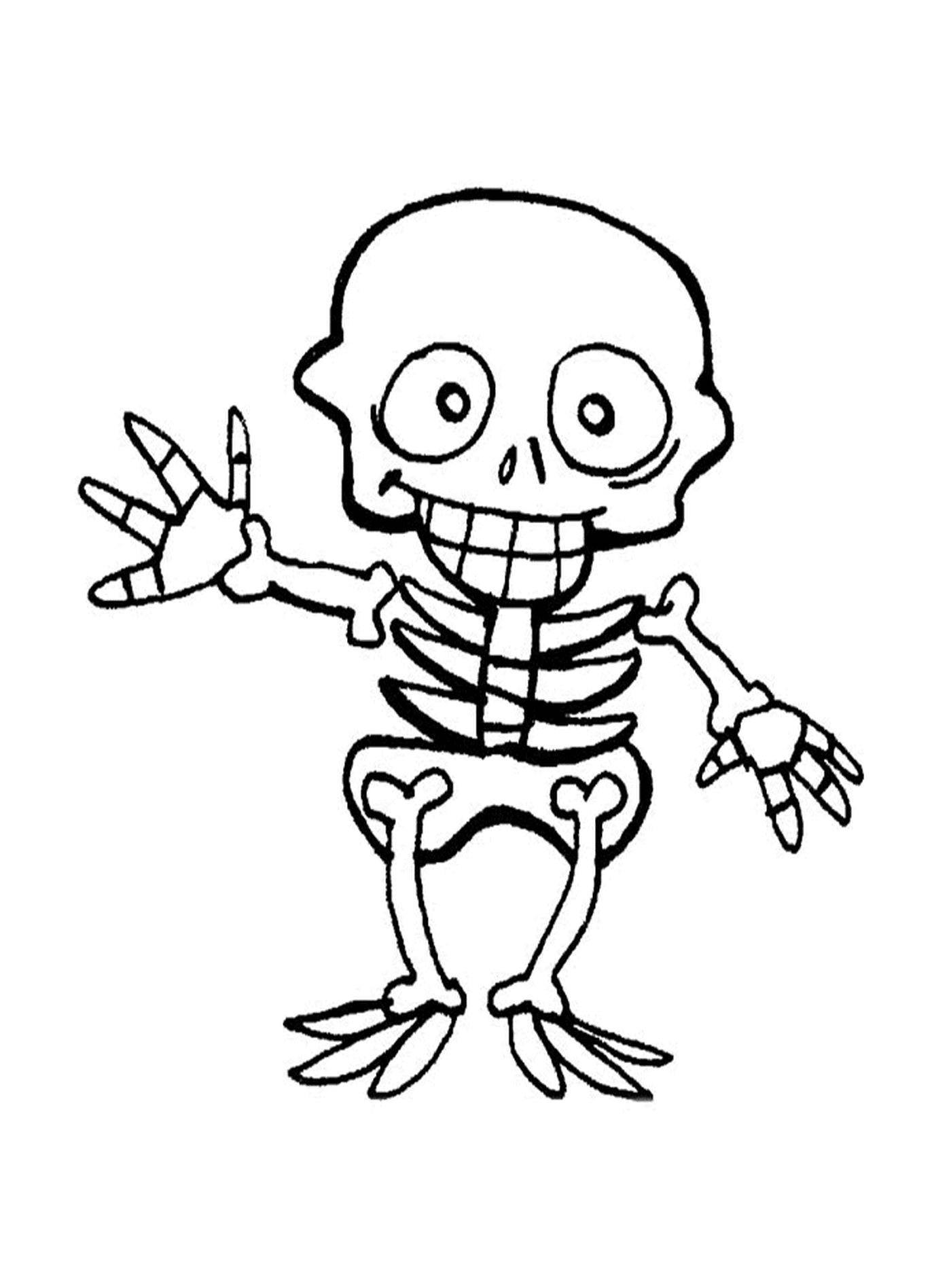  Esqueleto infantil para o Halloween 