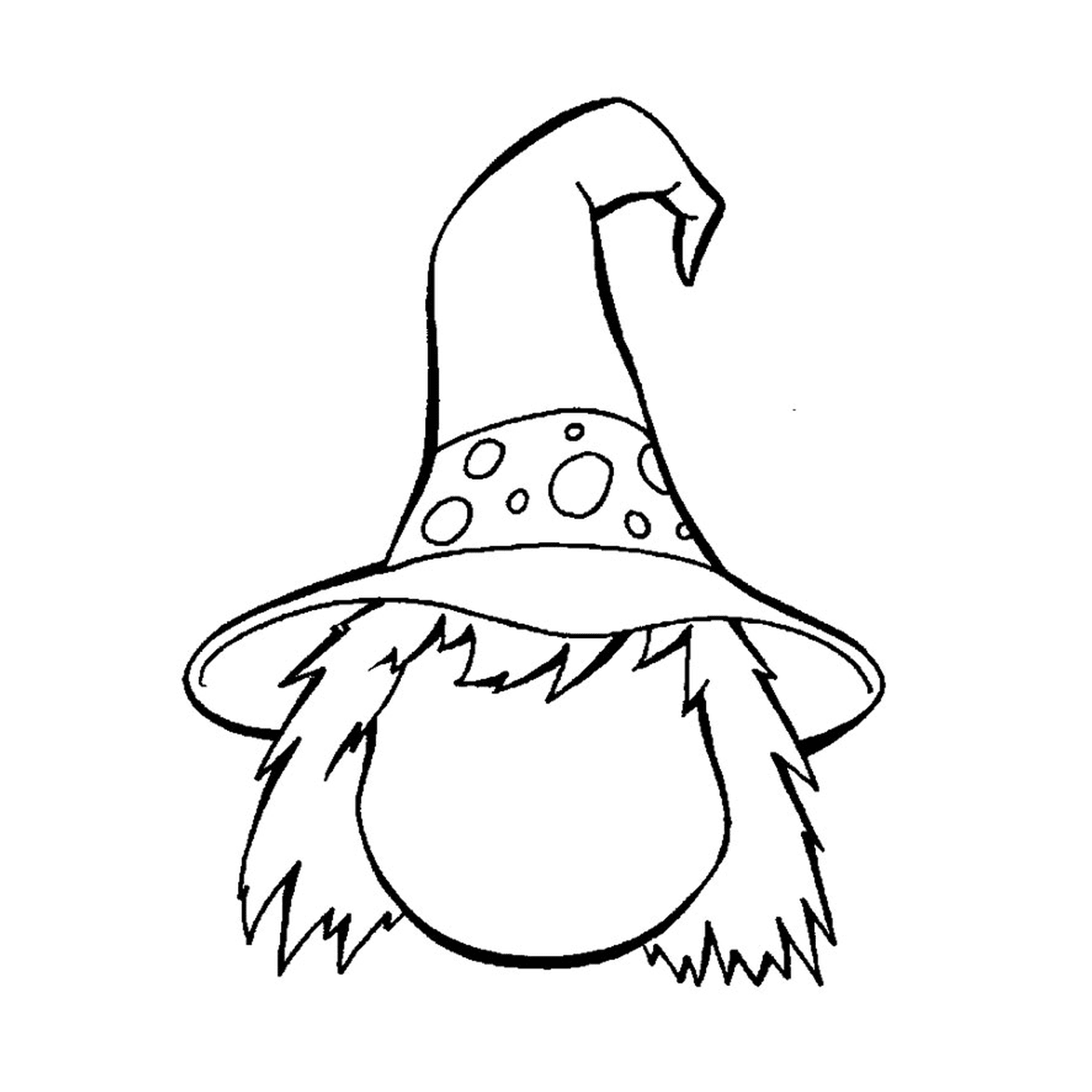  Gnome vestindo um chapéu 