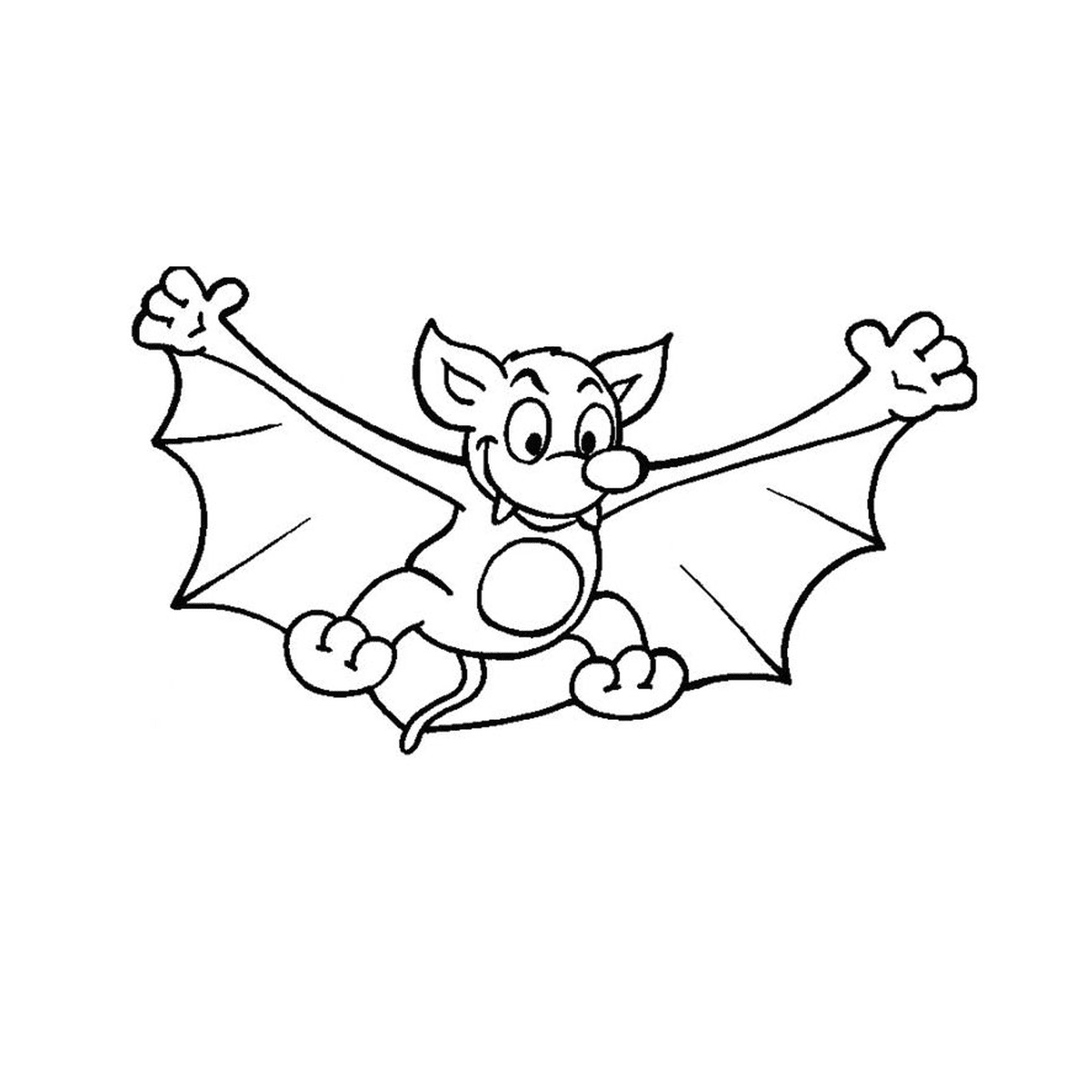  Bat voando no céu 