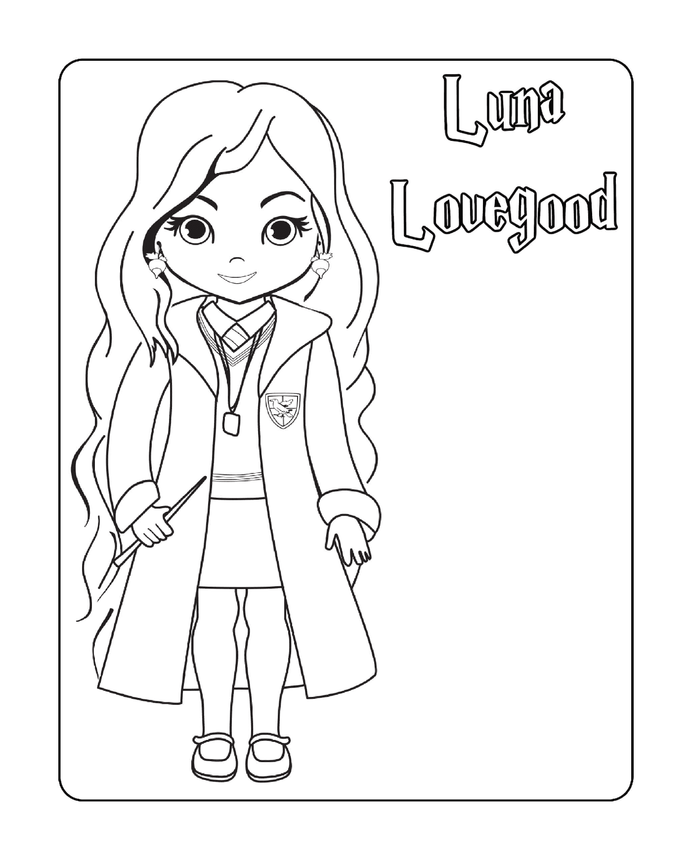  Luna Lovegood, varinha na mão 