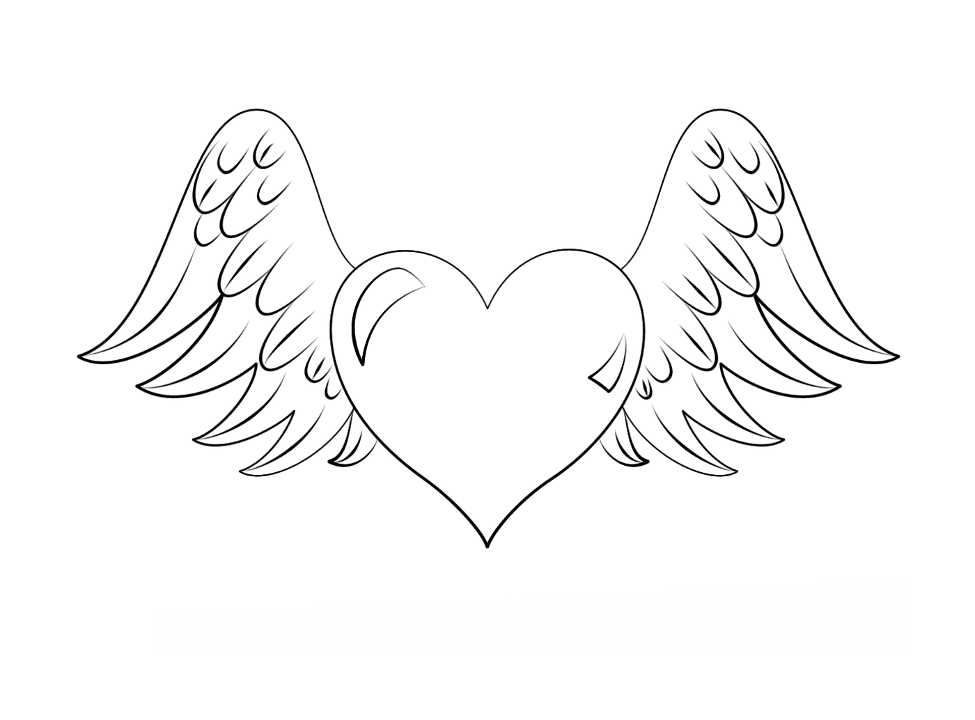  Coração com asas para voar para amar 