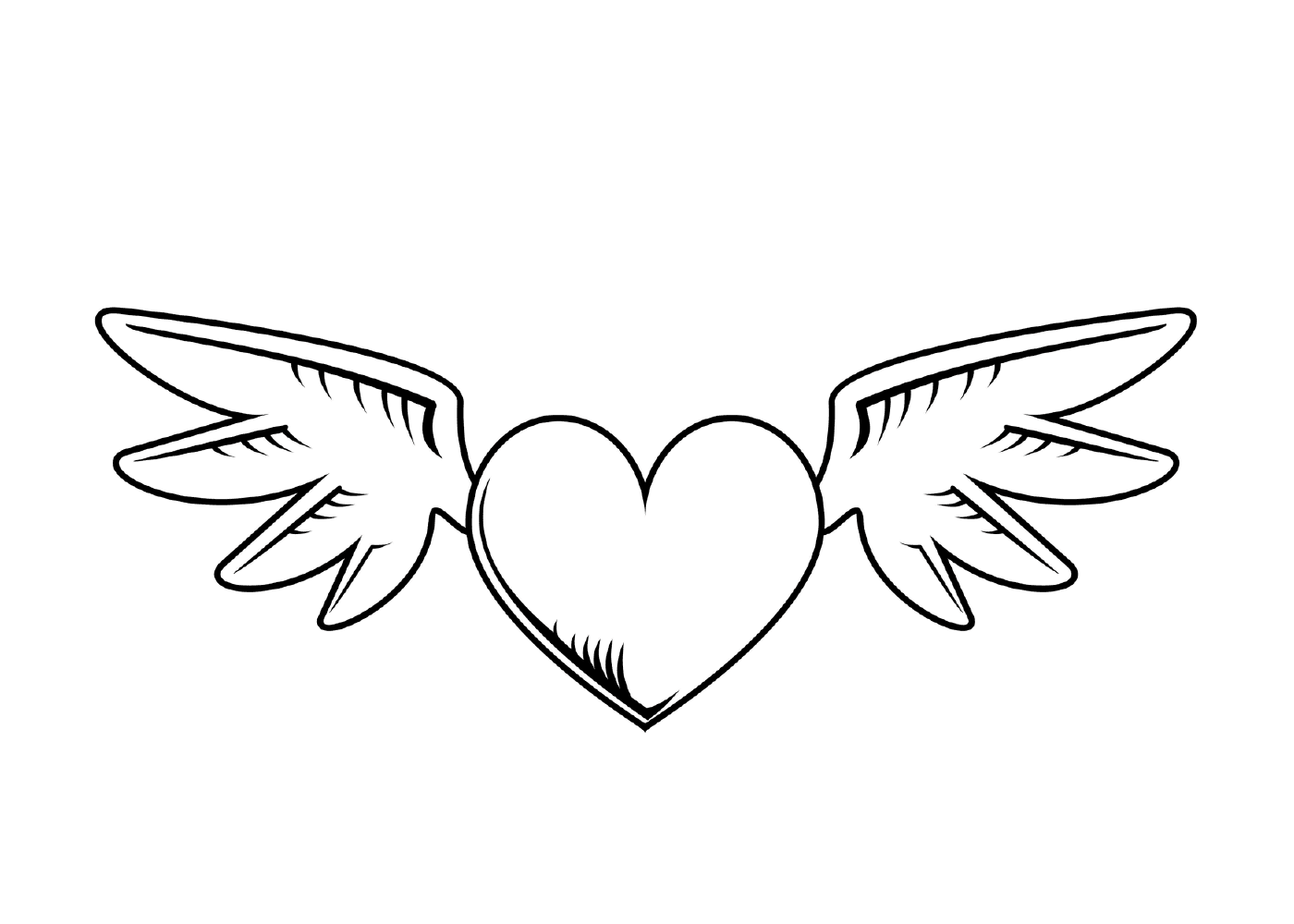  Coração com asas para o Dia dos Namorados 