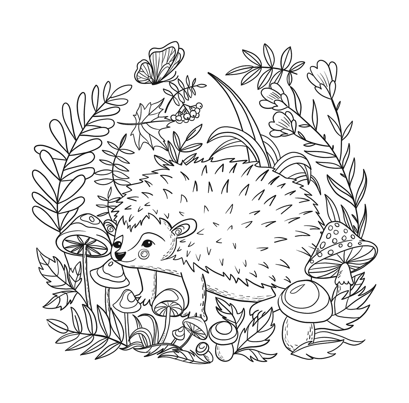  Hedgehog na savana por Lesya Adamchuk 