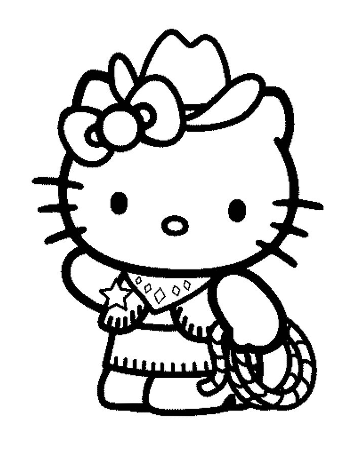  Hello Kitty com uma estrela 