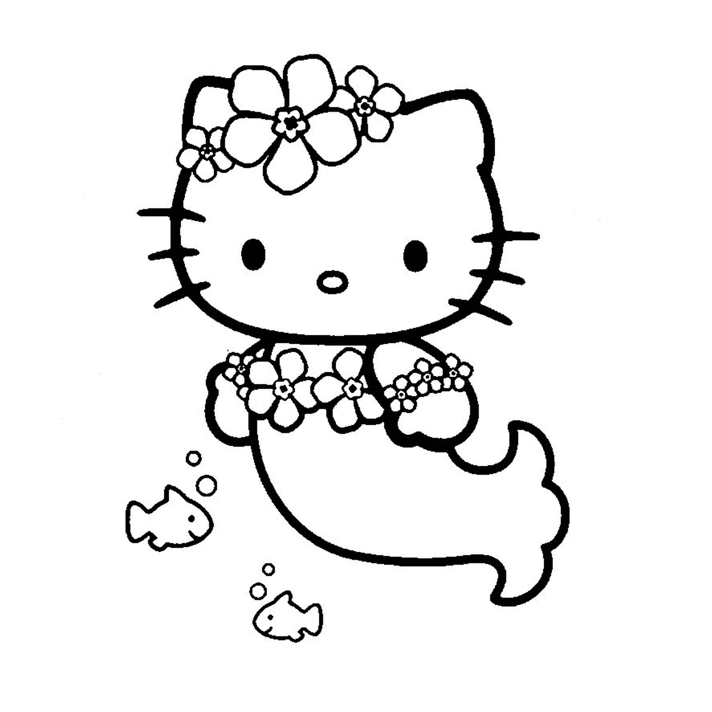  Hello Kitty em sereia 