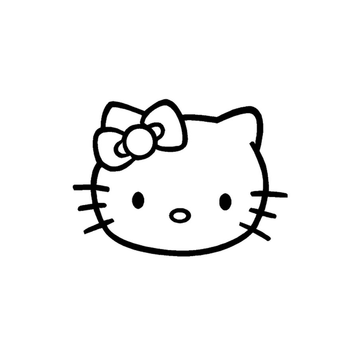  A cabeça da Hello Kitty 