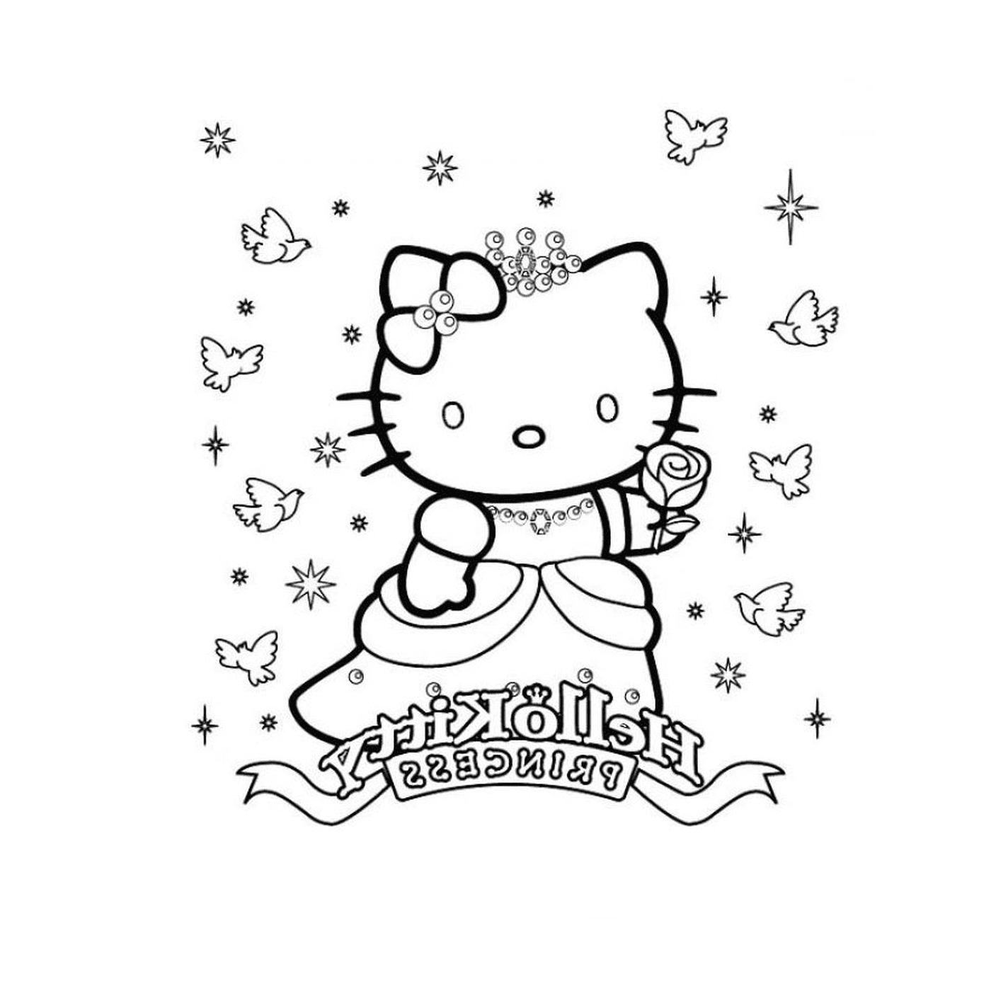  Hello Kitty como princesa 