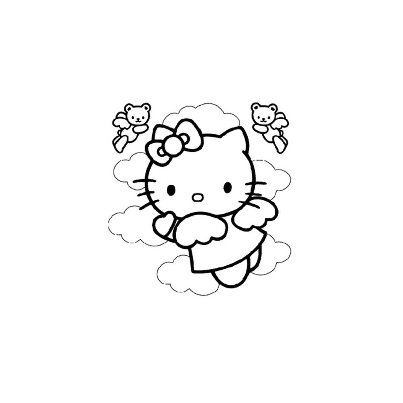 Hello Kitty voando no ar 