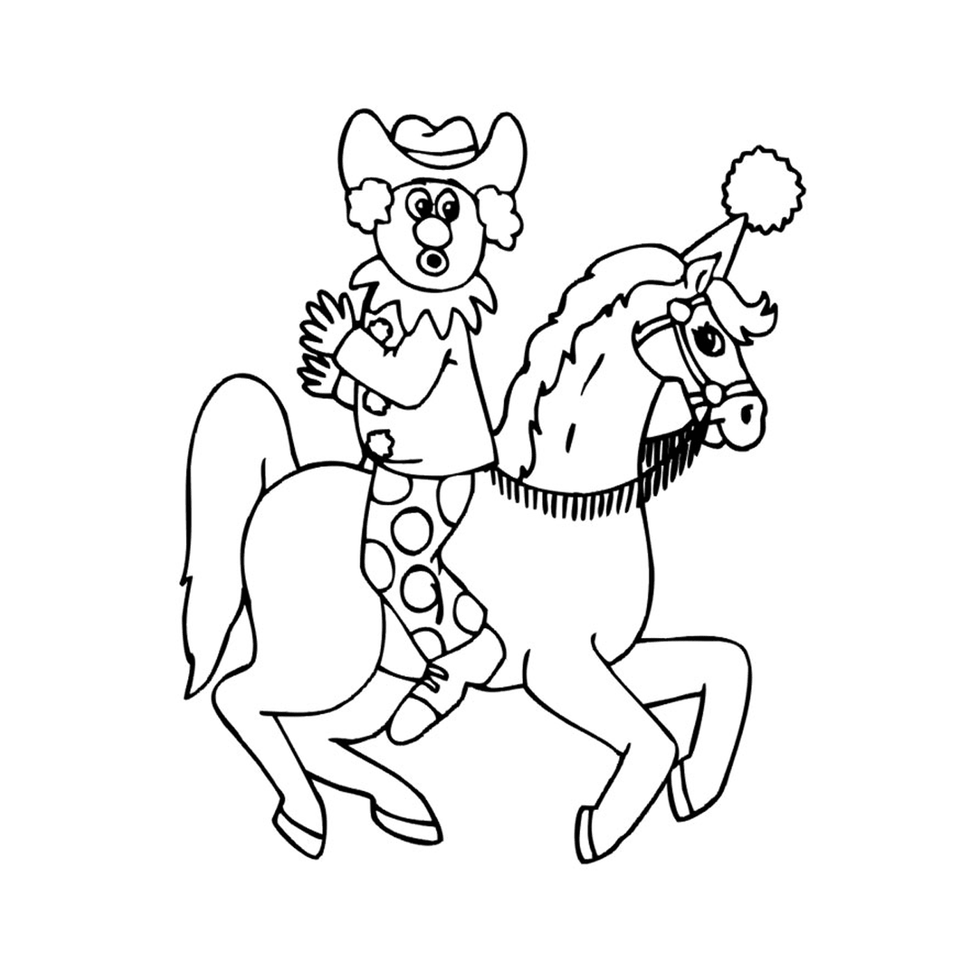  Cavalos de Circo - Um Cavaleiro com Chapéu 