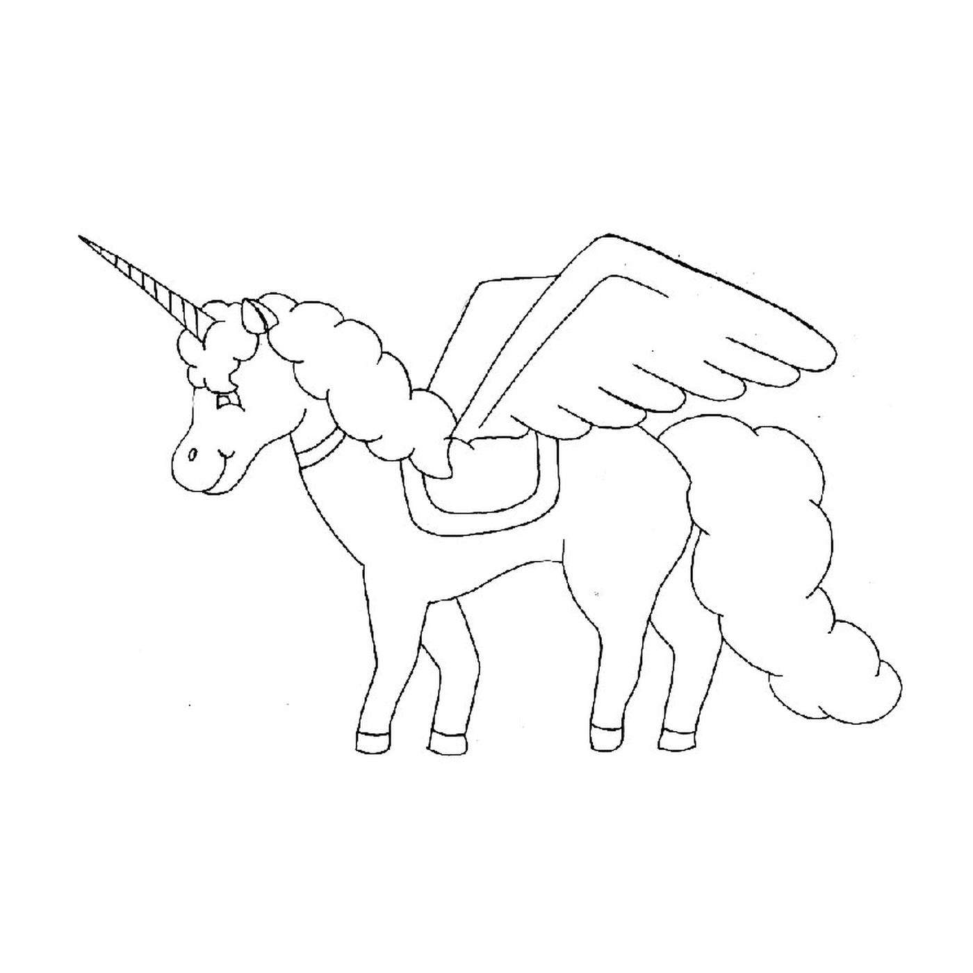  Cavalo voador - Um unicórnio com asas 