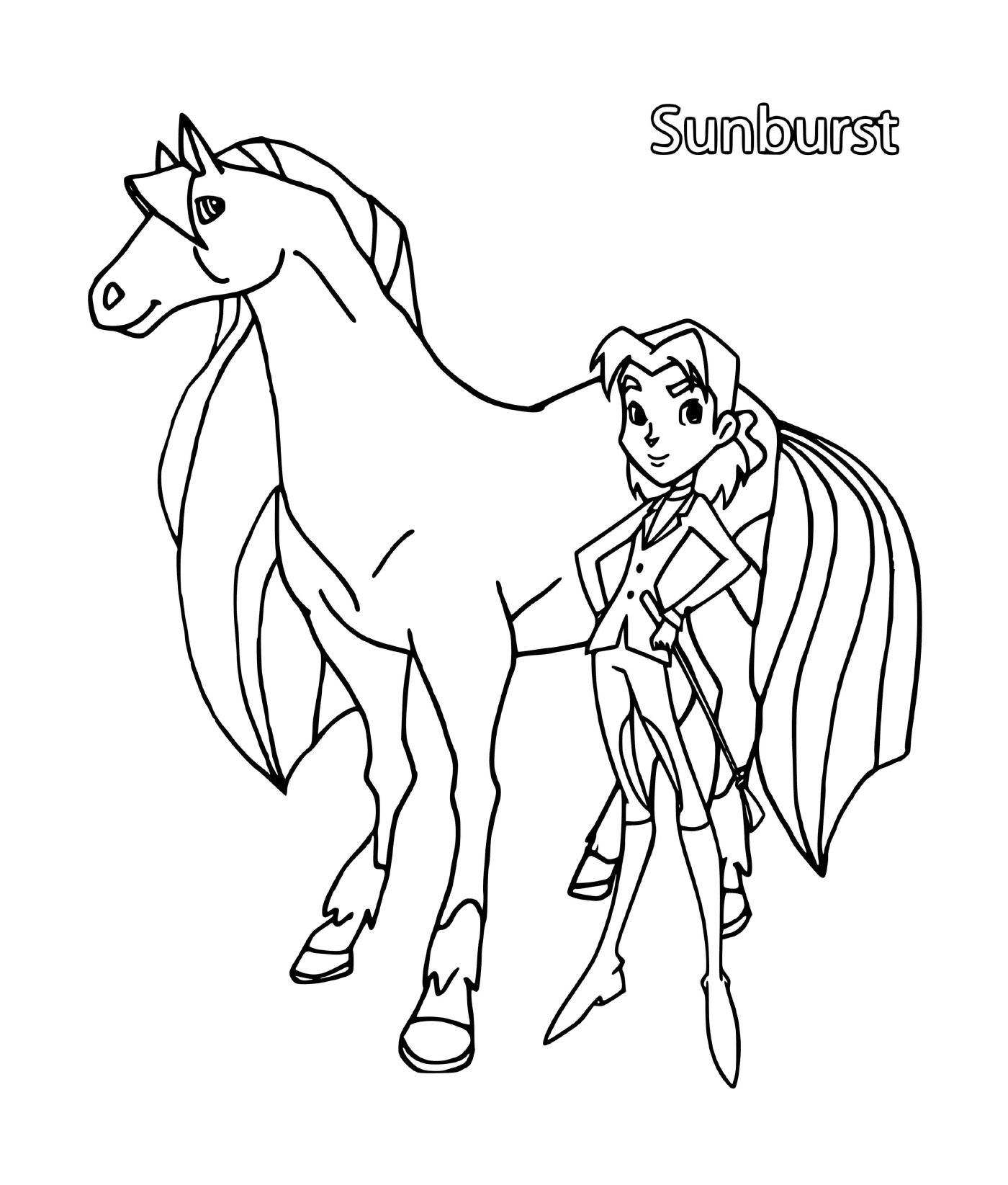  सनबॉरस नाम का खूबसूरत घोड़ा 