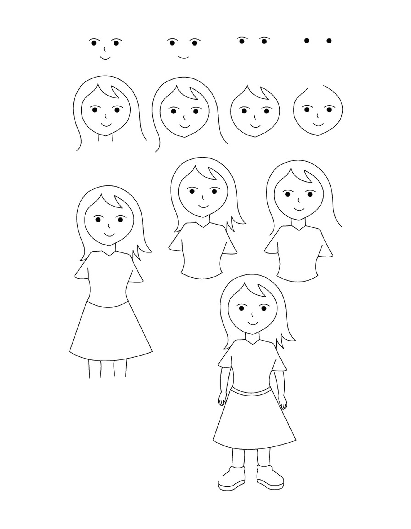  Como desenhar uma menina 
